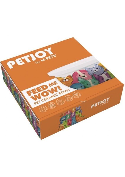 Petjoy Feedme Bowl Seramik Mama Kabı Mix Color 300 ml fiyatları