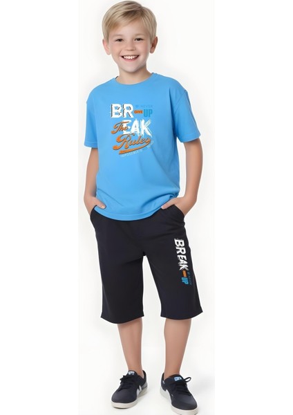 Erkek Çocuk Yazlik Br-Eak Baskili Alt-Üst Takim