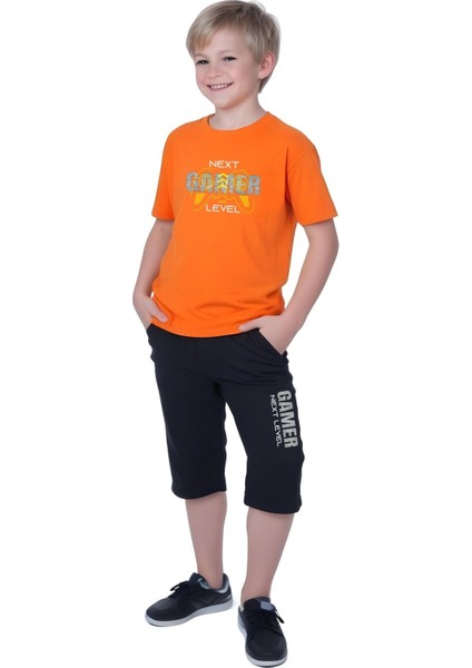 Erkek Çocuk Yazlık Gamer Baskılı Alt-Üst Takım