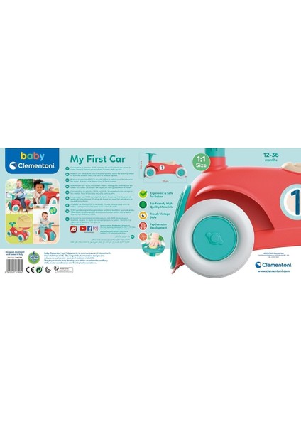 17308 Baby Clementoni Ilk Klasik Arabam / 12-36 Ay