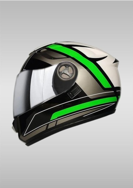 Freem FR-913 Haste Siyah Yeşil Kask