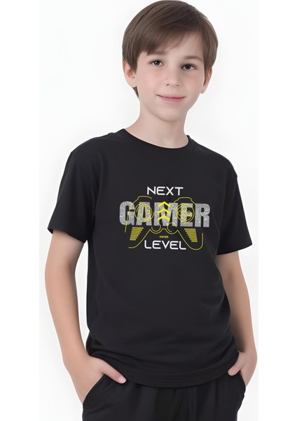 Erkek Çocuk Yazlık Gamer Baskılı Alt-Üst Takım modelleri
