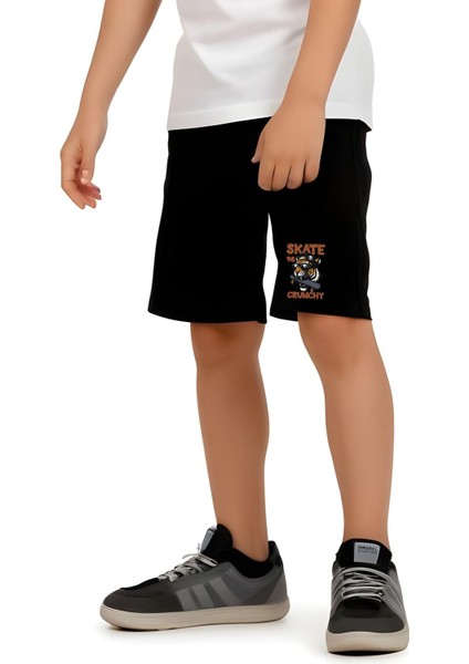 Erkek Çocuk Baskılı Sıfır Kol Skate Crunch Alt-Üst Takım