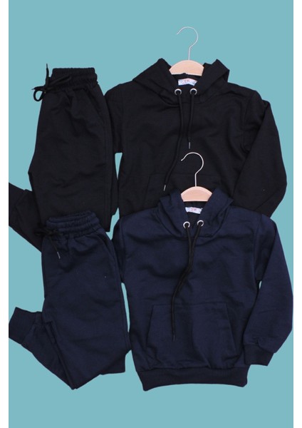 2'li Düz Eşofman Takımı Unisex