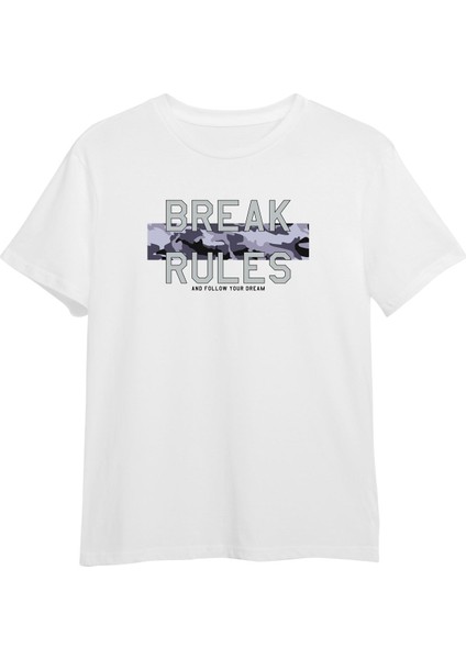 Erkek Çocuk 3'lü Kamuflaj Desenli Kapri-Baskılı Tişört- Kamuflaj Desenli Sweatshirt Alt Üst Takım