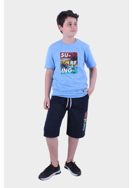 Erkek Çocuk Alt-Üst Kapri-Tişört Takım