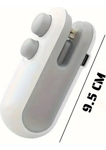 Taşınabilir USB Şarjlı Poşet Mühürleme Makinesi Isıtma ve Kesimli