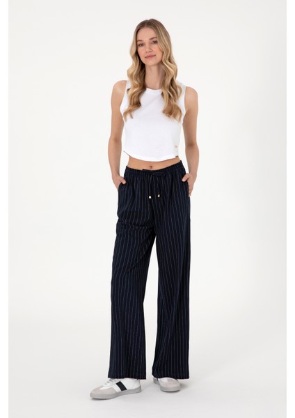 Kadın Lacivert Pantolon (Kanvas-Chino) 50309105-VR033
