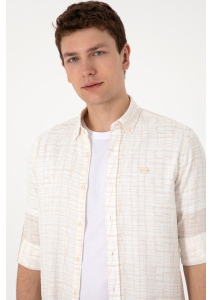 Erkek Taş Gömlek Desenli 50300444-VR049 fiyatları
