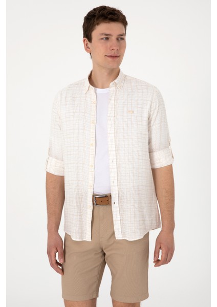 Erkek Taş Gömlek Desenli 50300444-VR049 modelleri