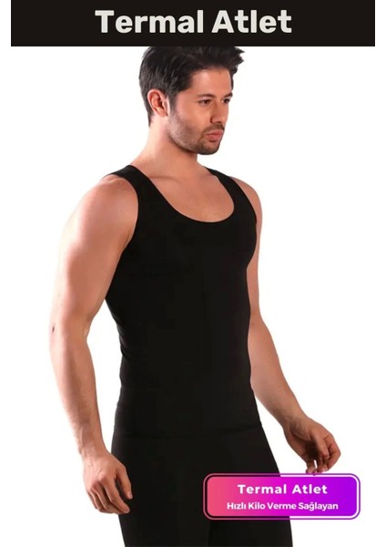 Premium Özel Seri Terleme Hızlandırıcı Rahat Şık Destekleyici Termal Sauna Erkek Atlet