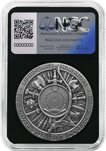 Agakulche Geronimo Altın Kaplama Ngc Sertifikalı Gümüş Sikke Coin