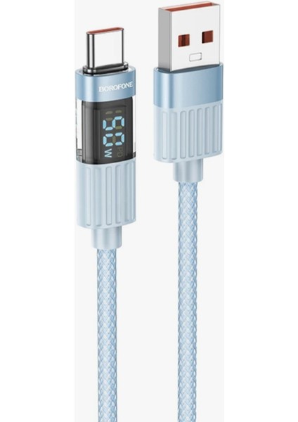 iPhone ile Uyumlu 5.0A Şarj ve Data Kablo USB To Type-C - 1.2 Metre - BU46