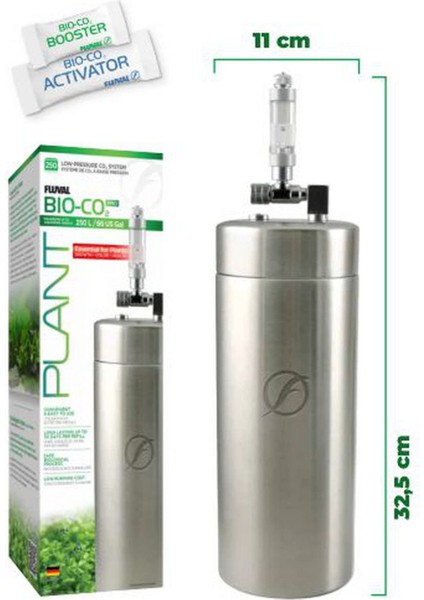 Fluval Bio Co2 Çelik Hazneli Bitmeyen Co2 Seti 250 Nrmsa