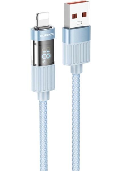 iPhone ile Uyumlu 2.4A Şarj ve Data Kablo USB To Lightning - 1.2 Metre - BU46