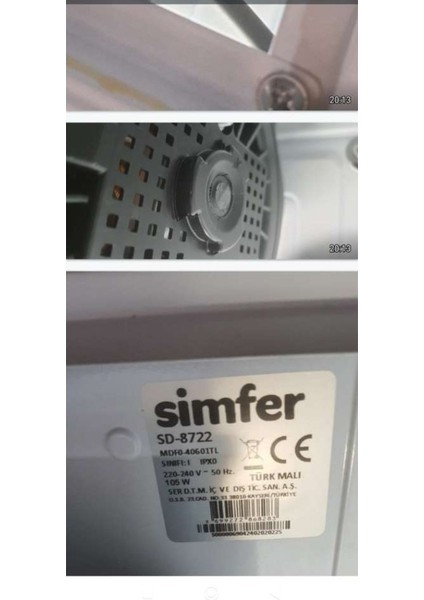 Simfer SD-8722 Ankastre Davlumbaz Filtresi 2 Adet Uyumlu fiyatları