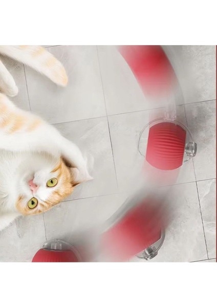 Şarjlı Otomatik Hareketli Kedi Köpek Için 360 Derece Dönen Interaktif Akıllı Oyun Topu