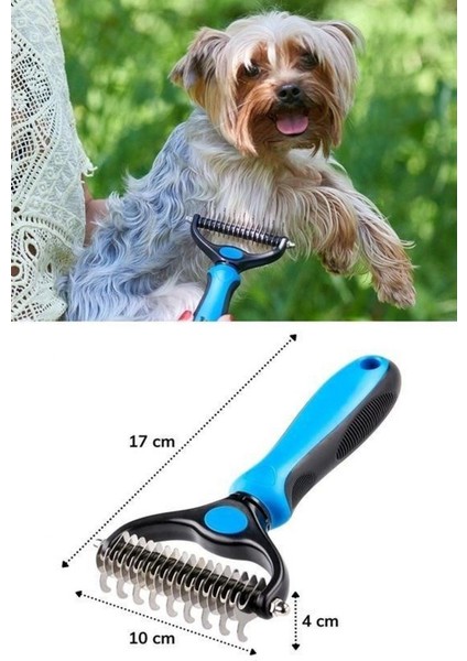 Plastik Saplı Metal Kedi Köpek Bakım Kıtık Tüy Topak Açıcı Tarak fırsatları