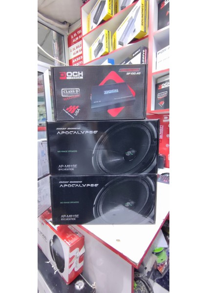 Profesyonel Paket Ses Sistemi 2 Takım Apocalypse 81SE - Doch Power 150.4 Amfi
