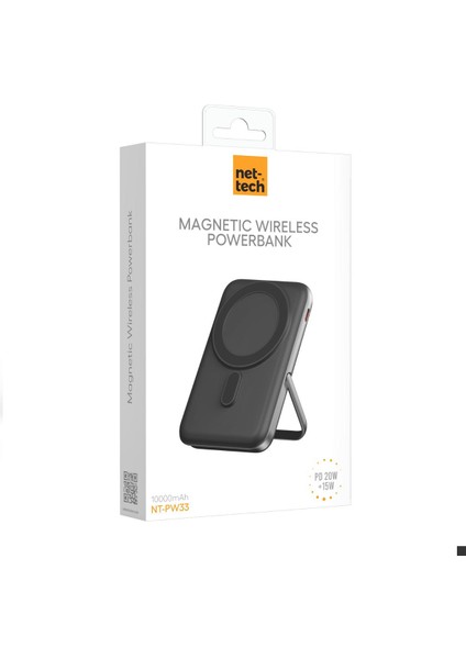 NT-PW33 15W + 20W Pd 10000 Mah Magsafe Powerbank (Gri) NT-111991