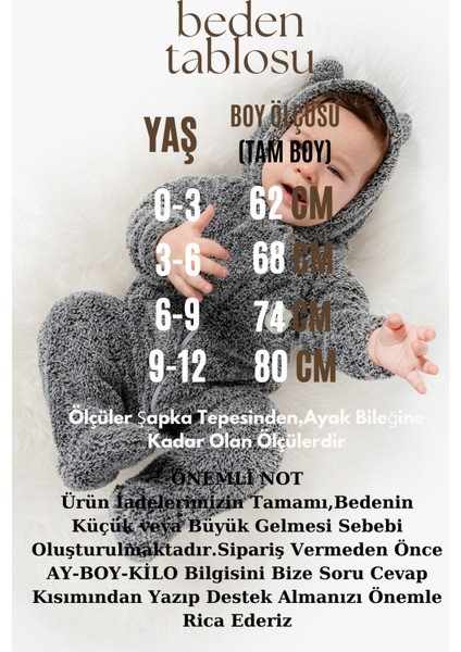 Welsoft Peluş Fermuarlı Kışlık Unisex Kız Erkek Bebek Uyku Tulumu Bebek Tulumu Çocuk Tulumu fiyatları