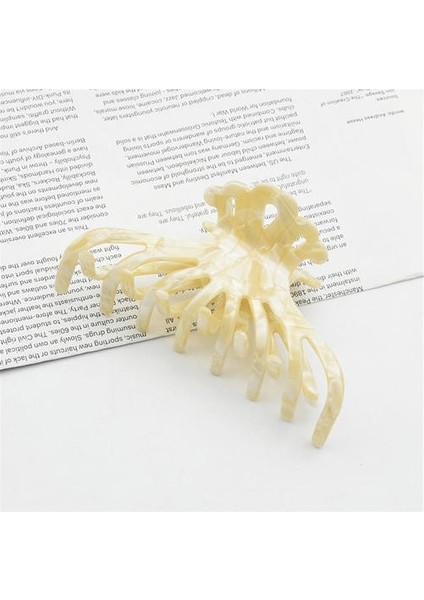 Asetik Asit Tabak Saç Klipsi, Kız Retro Klasik Tatlı Saç Klibi (Yurt Dışından)