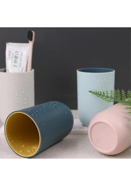 Pp Diş Fırçası Bardağı, Saplı Diş Fırçası ile Plastik Yuvarlak Ağız (Yurt Dışından)