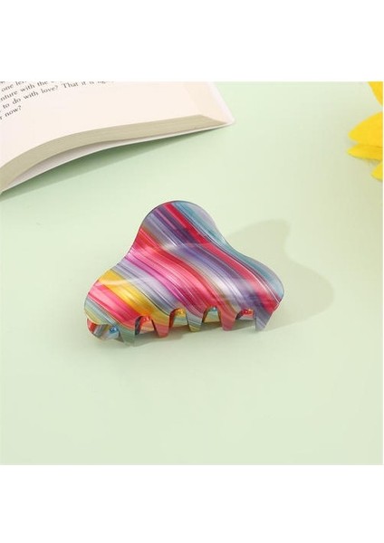 Asetik Asit Plakası Saç Klipsi, Düşük Anahtar Lüks Klasik Moda Saç Klibi (Yurt Dışından)