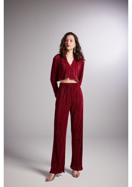 Comfy Pantolon Bordo