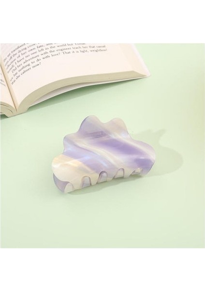 Asetik Asit Plakası Saç Klipsi, Düşük Anahtar Lüks Klasik Moda Saç Klibi (Yurt Dışından)