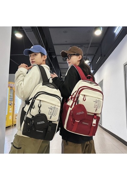 Schoolbag Kadın Ortaokul Öğrencisi Büyük Kapasiteli Sırt Çantası Yeni Japon Tarzı Ins Modaya Uygun Serin Çok Yönlü Seyahat Sırt Çantası (Yurt Dışından) indirimleri