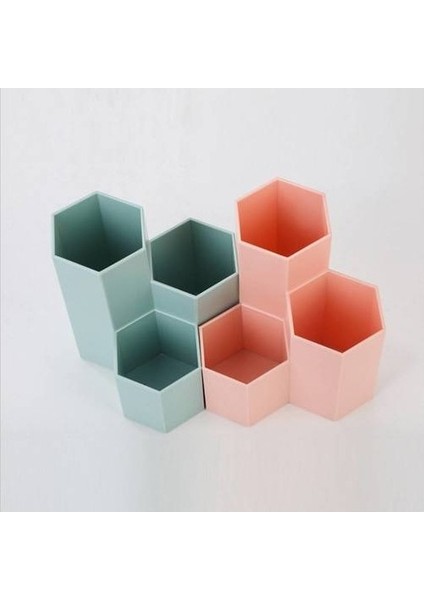 Çok Fonksiyonlu Ofis Kırtasiye Kalem Tutucu, Masaüstü Kozmetik Sonlandırma Kutusu, Öğrenci Masaüstü 3-Bölümlü Kalem Kova Saklama Kutusu (Yurt Dışından) modelleri