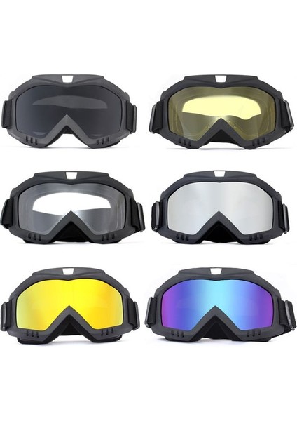 Motokros Harley Maske Gözlükleri Açık Hava Binme Gözlükleri Kayak Gözlükleri Taktik Maske Rüzgar Geçırmez Ekipman (Yurt Dışından)