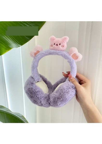 Karikatür Sıcak Earmuffs Kış Kız Earmuffs Kulak Koruma Antifriz Sevimli Kulak Şapkaları (Yurt Dışından) fiyatları