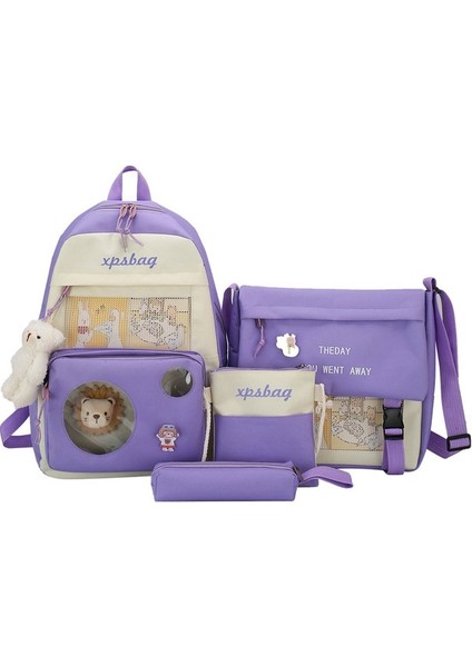 Dörtlü Basit Büyük Kapasiteli Okul Çantası Seti (Yurt Dışından) fiyatları