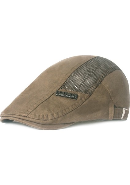 Retro Ileri Şapka Ördek Dili Şapka Nefes Alabilen Ressam Şapkası Bere (Yurt Dışından)