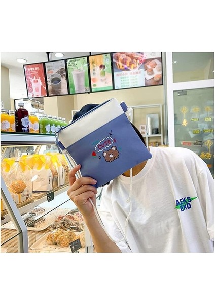 5 Adet Kawaii Sırt Çantası Seti, Ayı Kolye ve Rozetli Tuval Okul Çantası, Omuz Tote Çanta Rahat Sırt Çantası (Yurt Dışından) indirimleri