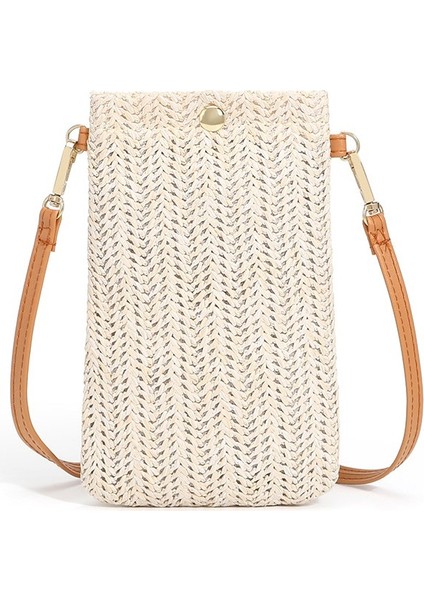 Tek Omuzlu Postacı Cep Telefonu Çantası Kızlar Dokuma Plaj Çantası (Yurt Dışından) fiyatları