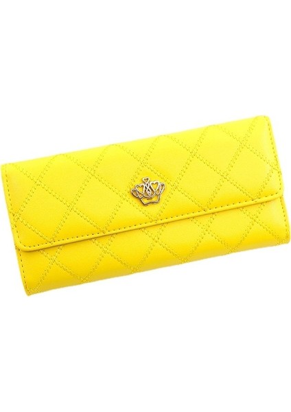 Bayan Clutch Deri Ekose Çile Bayan Cüzdan (Yurt Dışından)