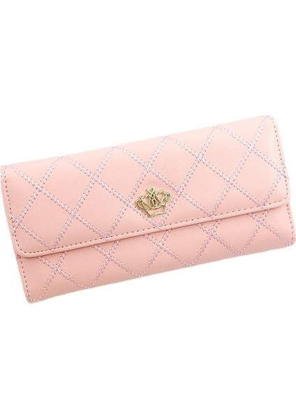 Bayan Clutch Deri Ekose Çile Bayan Cüzdan (Yurt Dışından)