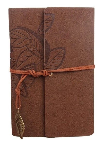 Retro Yaprak Defter Okul Ofis Kırtasiye Günlüğü Not Defteri (Yurt Dışından)