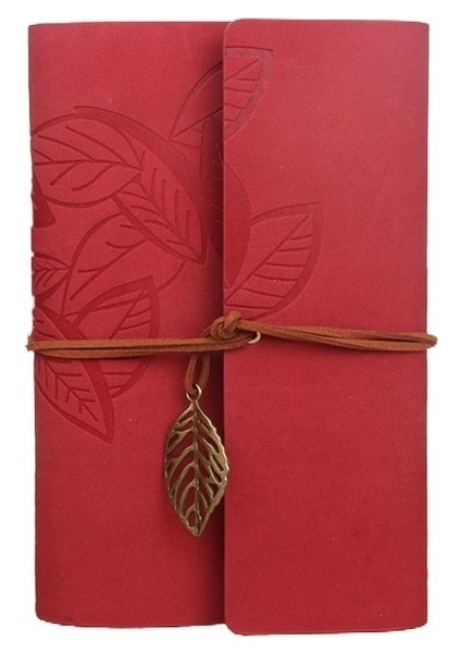 Retro Yaprak Defter Okul Ofis Kırtasiye Günlüğü Not Defteri (Yurt Dışından)