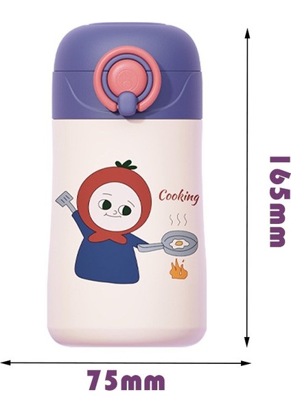 400 Ml. Paslanmaz Çelik Taşınabilir Yalıtımlı Çocuk Suluklar Mataralar (Yurt Dışından)