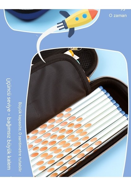 Ilkokul Öğrencileri Için Üç Boyutlu 3D Kalem Kutusu, Anaokulu Karikatür Kalem Kutusu, Kadın ve Erkekler Için Büyük Kapasiteli Çift Katmanlı Kalem Kutusu (Yurt Dışından) indirimleri