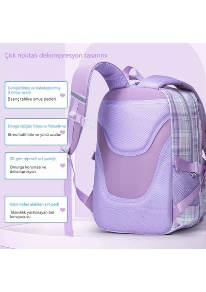 Su Geçirmez Büyük Kapasiteli Öğrenci Okul Çantası Kırtasiye Kutusu, Tavşan Kolye, Çıkartma Dahil (Yurt Dışından)
