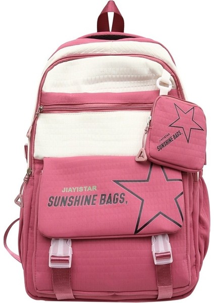 Eşli Moda Sırt Çantası/ortaokul Lise Büyük Kapasiteli Öğrenci Okul Çantası/hafif Yük Azaltma Üniversite Sırt Çantası, DL105 (Yurt Dışından)