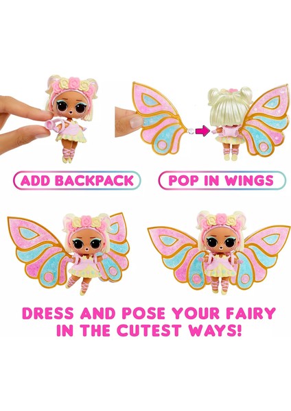 L.o.l. Surprise Fairies Serisi Bebek – 7 Sürprizli Kanatlı Koleksiyon Figürü