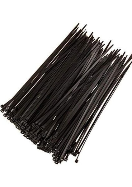 Plastik Cırt Kelepçe 3,6MMX37 cm Siyah 100 Adet - Kablo Bağı