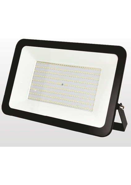 Slim Kasa LED Dış Mekan 200W Siyah Projektör 6500K 14200LM Yüksek Verimli Beyaz Işık