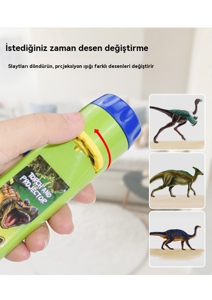 Çocuk Projeksiyon Hikayesi Erken Eğitim Bilişsel Yatmadan Önce Projeksiyon El Feneri Oyuncak (Yurt Dışından)